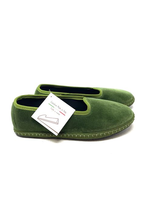 Friulana-Slipper aus Samt IL LACCIO | 126VELLUTOVERDECHIARO